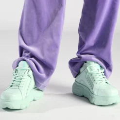 Sale BUFFALO Cld Corin Baskets Basses Veganes Vert Menthe