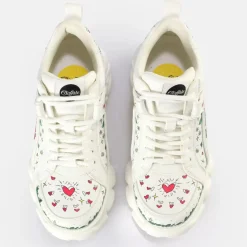 Discount BUFFALO Cld Corin Baskets Basses Vegan Graffiti Vert