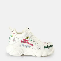 Discount BUFFALO Cld Corin Baskets Basses Vegan Graffiti Vert