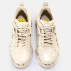 Shop BUFFALO Cld Corin Baskets Basses Vegan Croco Cream Creme