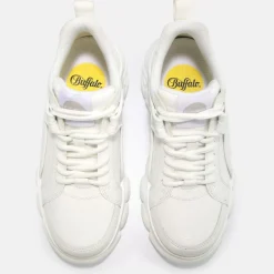 Best BUFFALO Cld Corin Baskets Veganes Blanc Snake White