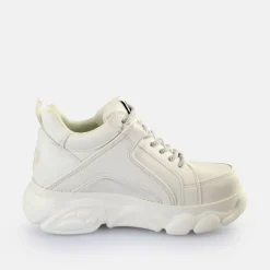 Sale BUFFALO Cld Corin Button Baskets Basses Veganes Blanc