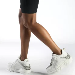 Best Sale BUFFALO Cld Corin Chain 2.0 Baskets Basses Vegan Blanc/ Argent