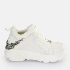 Best Sale BUFFALO Cld Corin Chain 2.0 Baskets Basses Vegan Blanc/ Argent