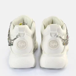 Sale BUFFALO Cld Corin Charms Baskets Basses Veganes Blanc Silber/Weis