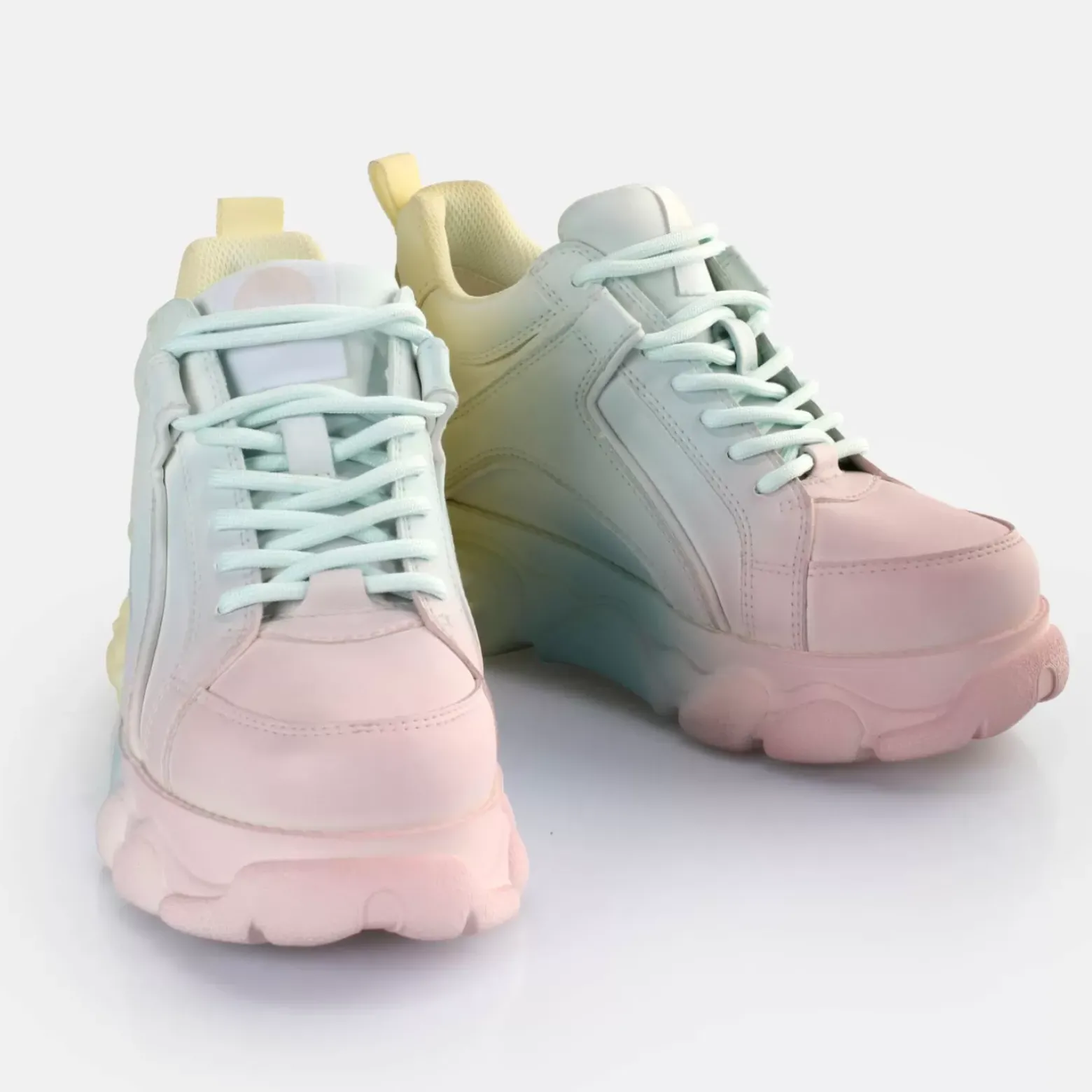 Outlet BUFFALO Cld Corin Gradient Baskets Basses Veganes Melange Pastel Pastell Multi