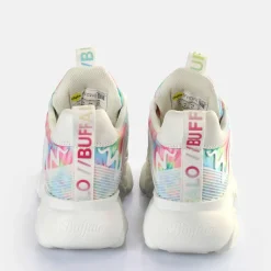 Hot BUFFALO Cld Flow Baskets Basses Veganes-Multicolore Blanc