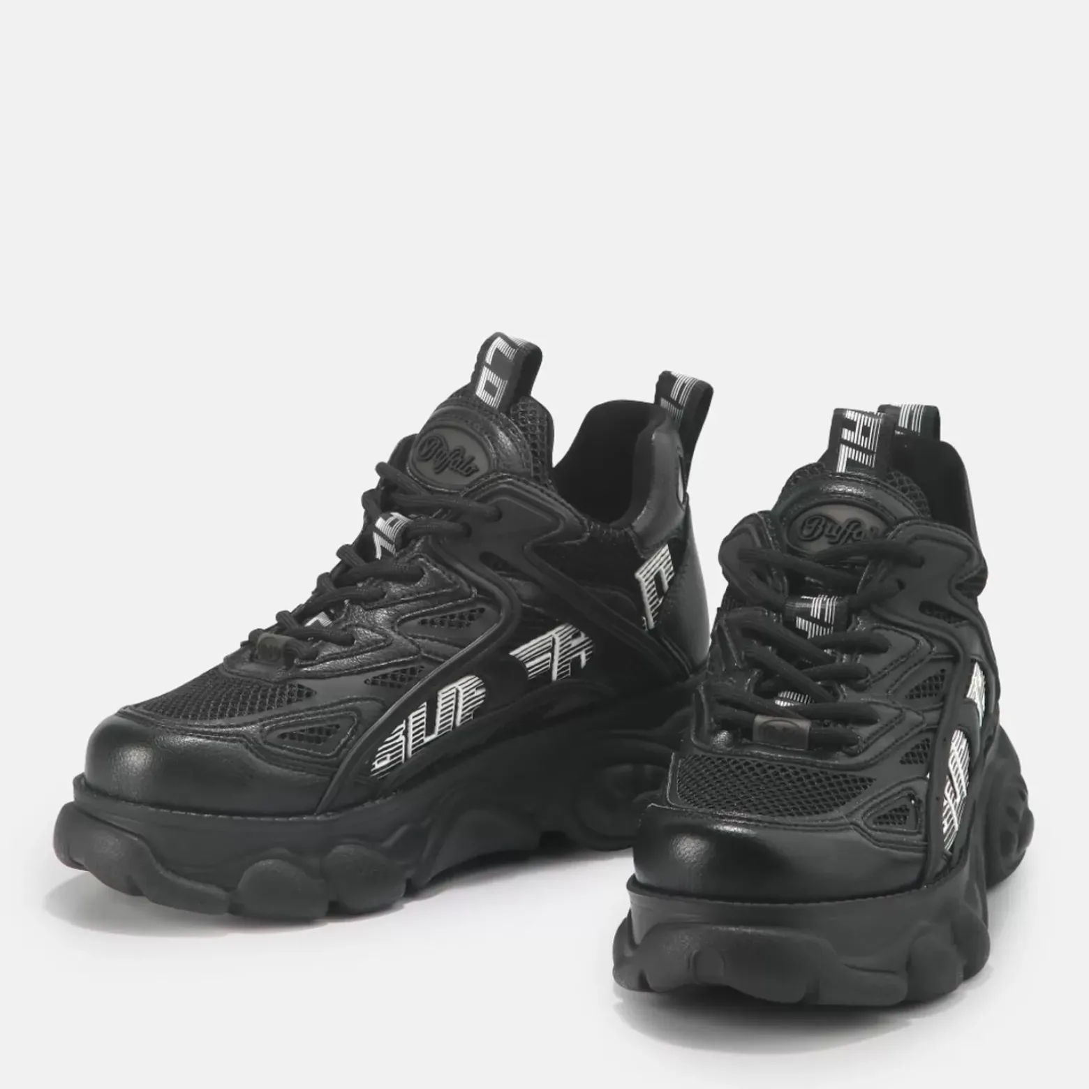 Online BUFFALO Cld Grid Baskets Basses Veganes Noir