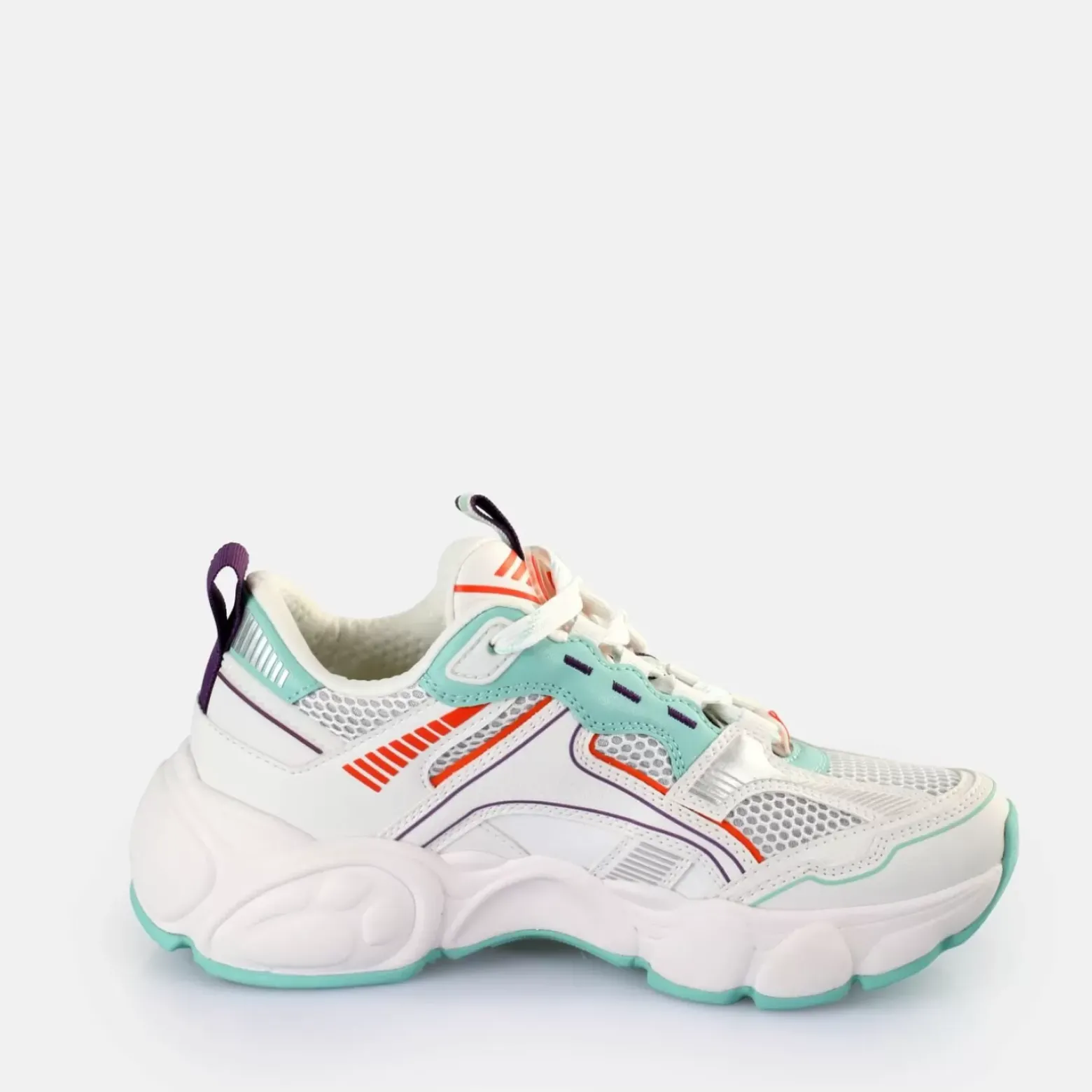 Best Sale BUFFALO Cld Run Jog Baskets Basses Veganes/Menthe/Corail Blanc
