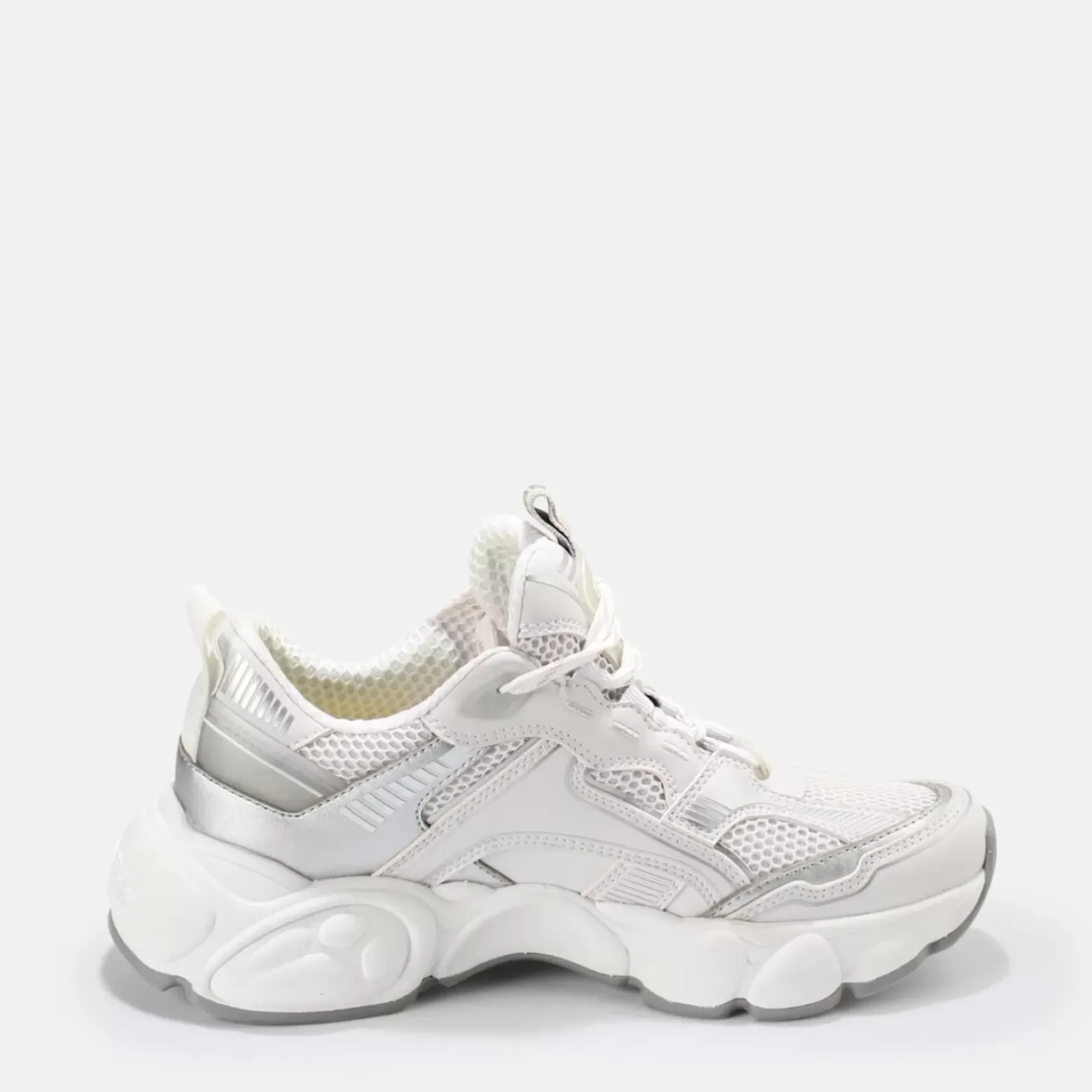 Hot BUFFALO Cld Run Jog Baskets Veganes Blanc Et Argent