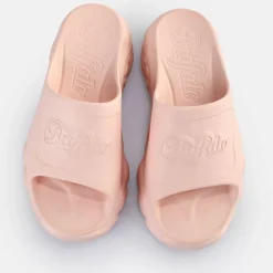 Shop BUFFALO Cld Slide Claquettes De Piscine Veganes Rose Clair Baby Pink