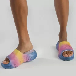 Fashion BUFFALO Cld Slide Claquettes De Piscine A Plateforme Veganes Arc-En-Ciel Multicolore