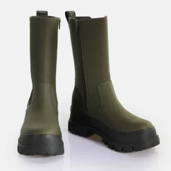 Flash Sale BUFFALO Clf Rain Chelsea Hi Bottes Aspha Vegan Kaki Beige