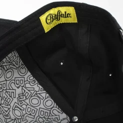 Cheap BUFFALO Dad Baseball-Caps-Cotton- Noir