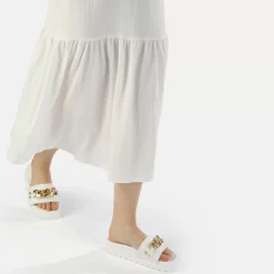 Online BUFFALO Eve Chain Sandales A Plateforme Veganes Blanc Blanc