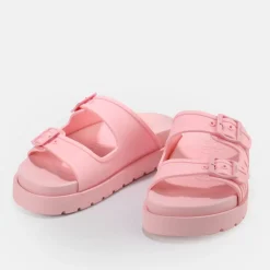 Best BUFFALO Eve Sol Sandales A Plateforme Veganes Rose Bonbon Rose Vif