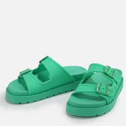 Best BUFFALO Eve Sol Sandales A Plateforme Veganes Vert