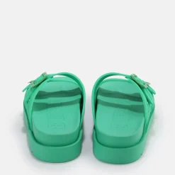 Best BUFFALO Eve Sol Sandales A Plateforme Veganes Vert