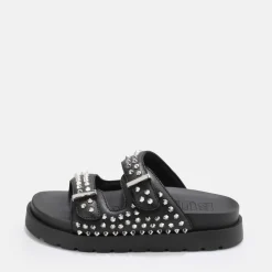 Outlet BUFFALO Eve Stud Sandales A Plateforme Veganes Noir