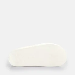 Hot BUFFALO Fabia Chain Claquettes De Piscine A Plateforme Veganes Blanc