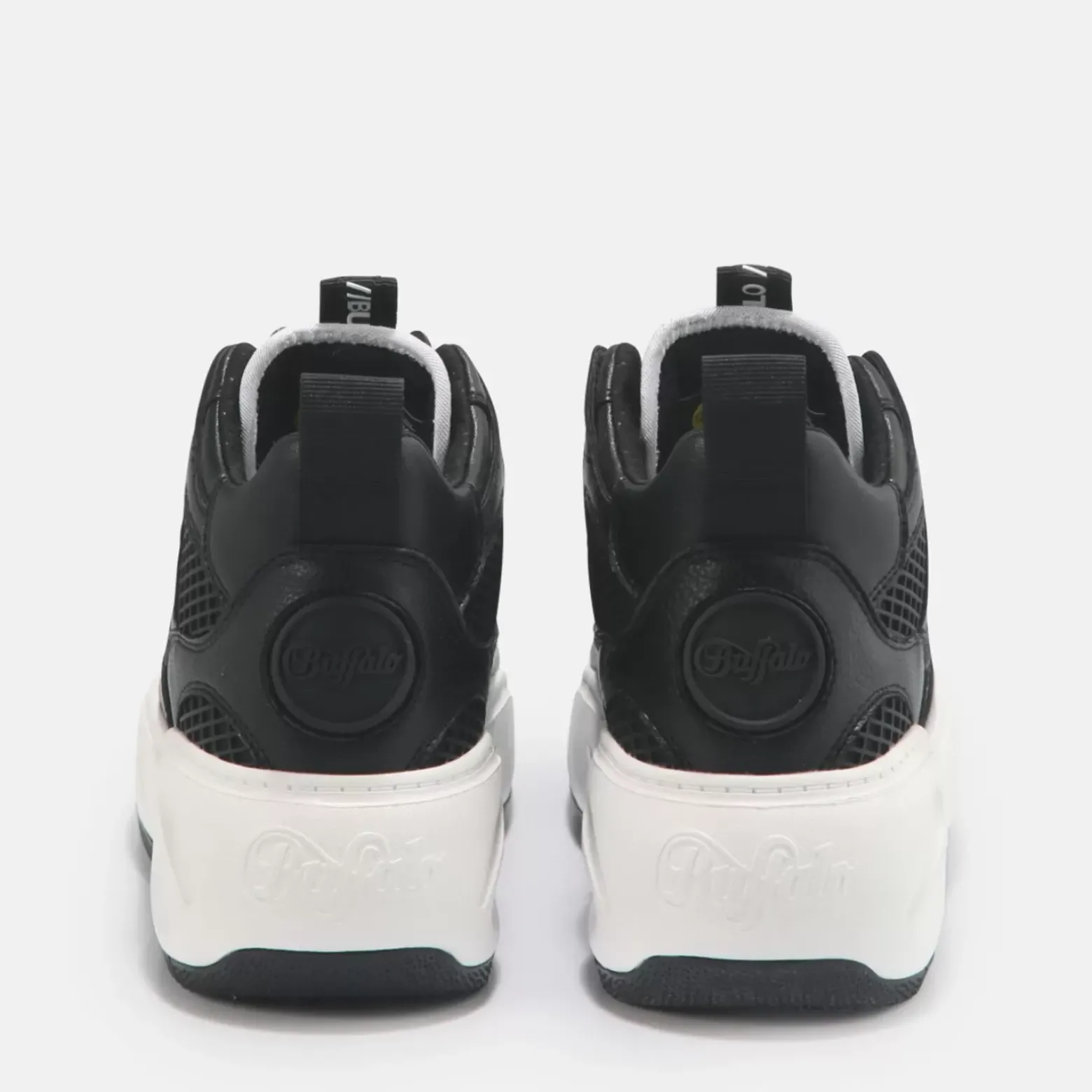 Cheap BUFFALO Flat Mid Baskets Veganes Noir