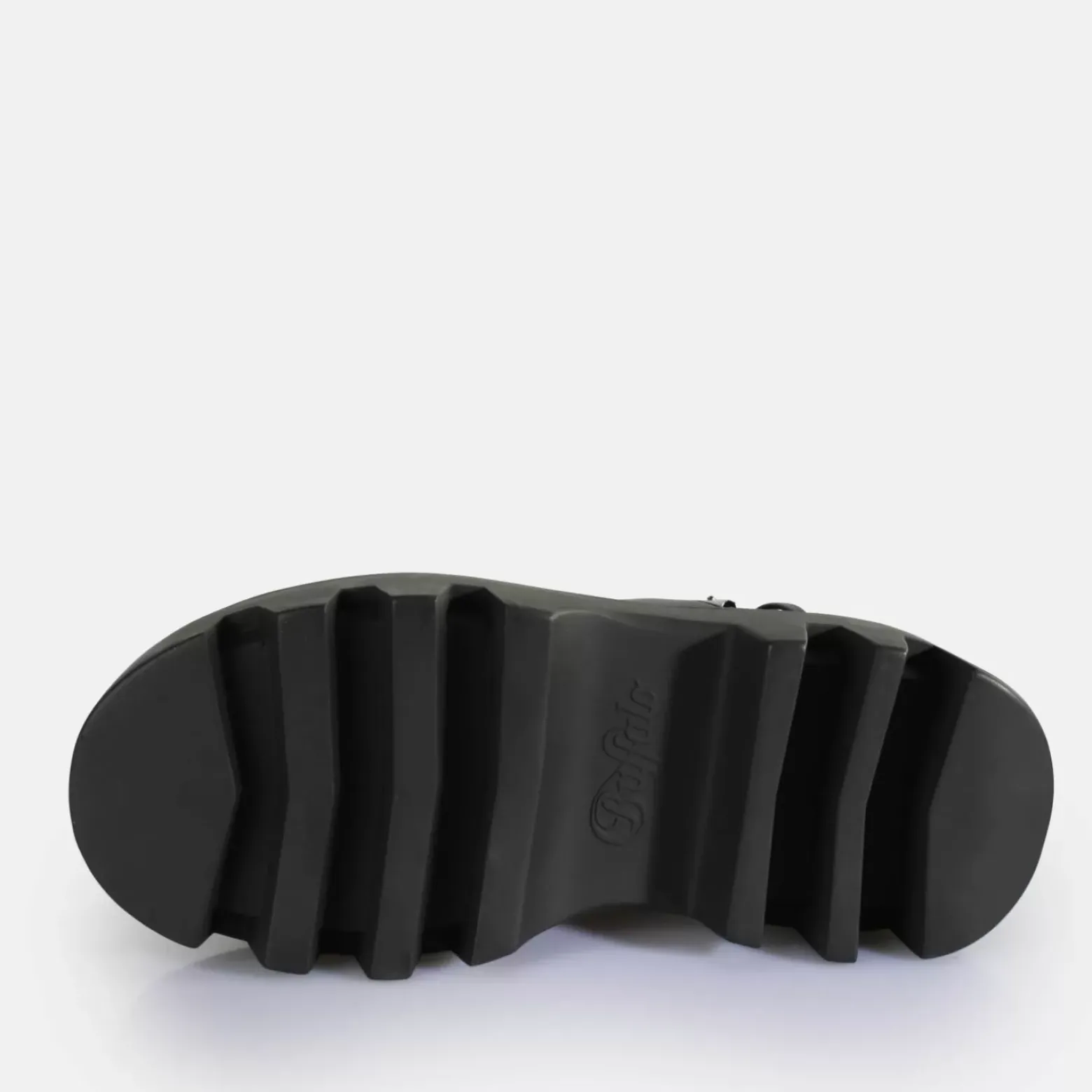 Hot BUFFALO Flora Cross Sandales A Plateforme Veganes Noir