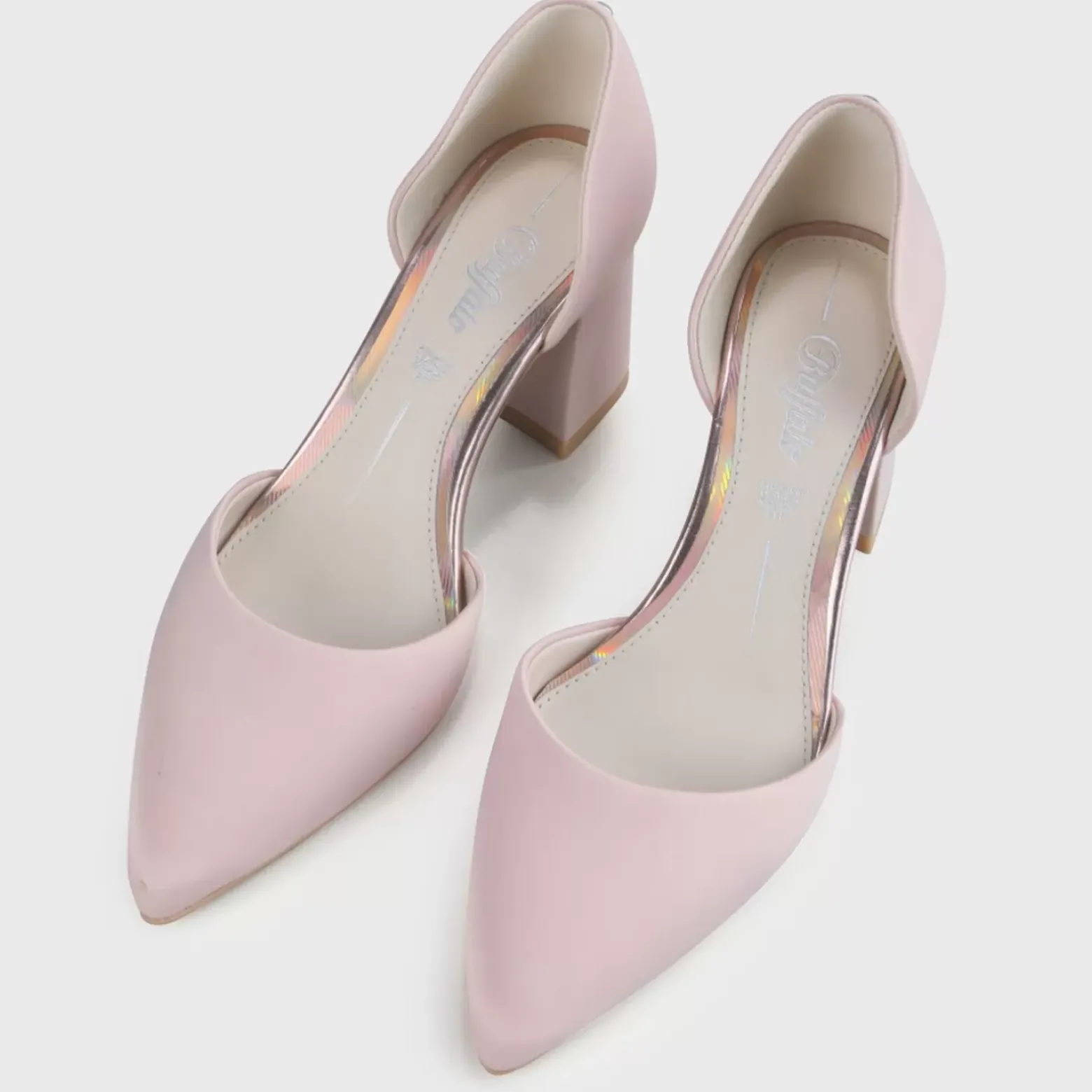 Hot BUFFALO Flora Escarpins Rose Rose Vif