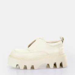 Clearance BUFFALO Flora Laceup Lo Chaussures Basses Vegan Creme