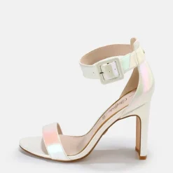 Shop BUFFALO Jean Ankle Sandales Veganes Perle Blanc