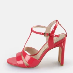 Store BUFFALO Jean Cage Sandales A Talon Veganes Rose Fonce Rose Vif