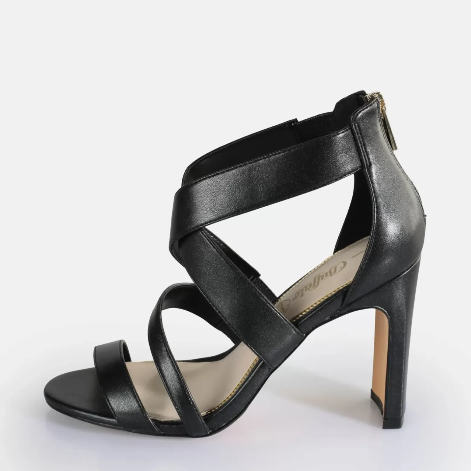 Best BUFFALO Jean Flow Sandales A Talon Veganes Noir