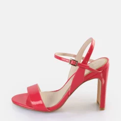 Cheap BUFFALO Jean Neat Sandales A Talon Veganes Rose Fonce Rose Vif