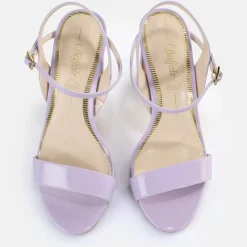 Shop BUFFALO Jean Neat Sandales A Talon Veganes Lavande