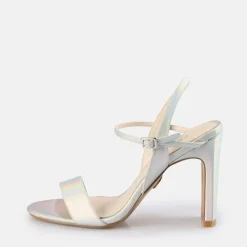 Hot BUFFALO Jean Neat Sandales A Talon Vegan Mermaid Blanc/Mermaid