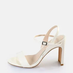 Store BUFFALO Jean Neat Sandales A Talon Veganes Blanc