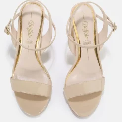 Fashion BUFFALO Jean Neat Sandales Veganes Beige