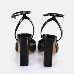 Hot BUFFALO Jolie Vamp Sandales A Talon Veganes Noir