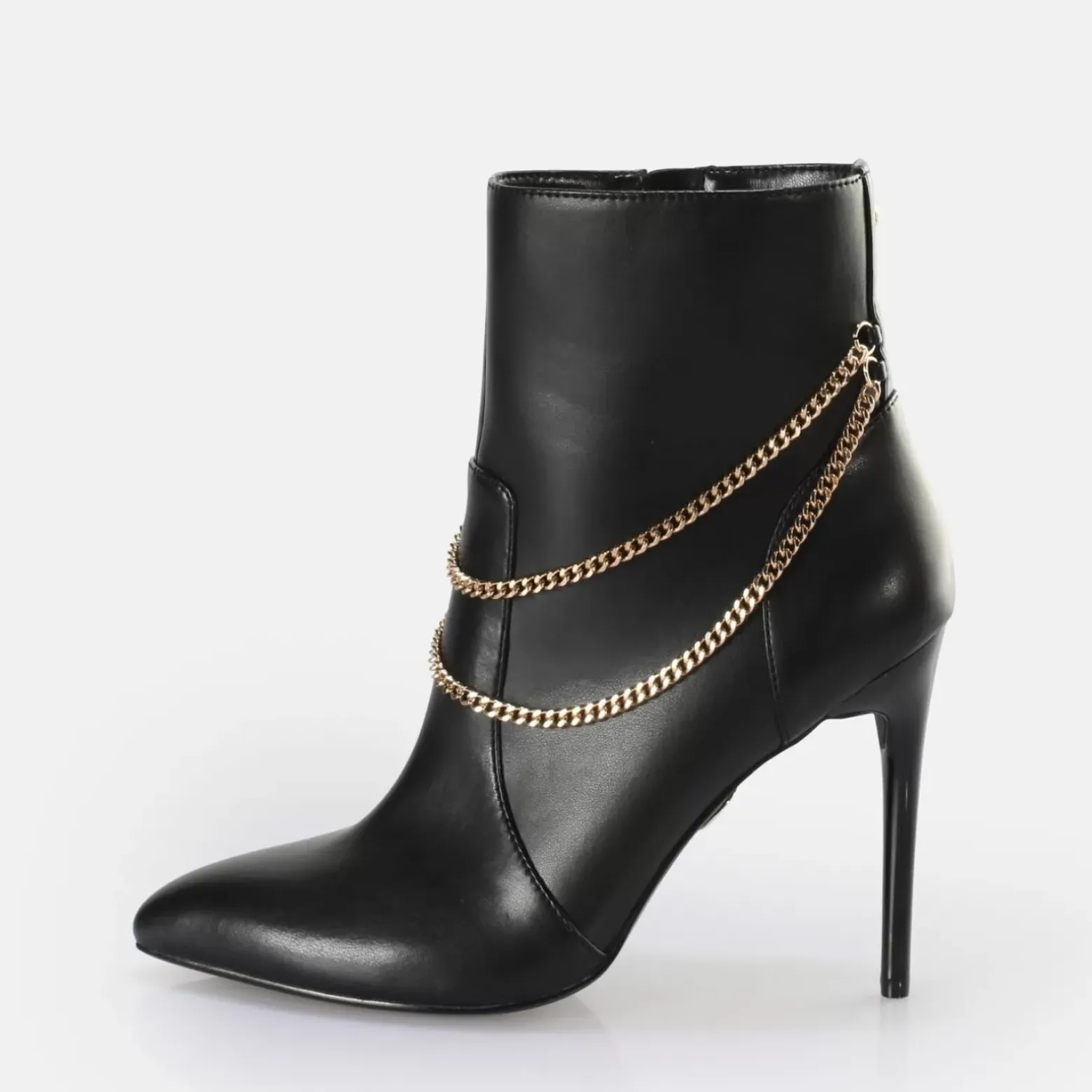 Clearance BUFFALO Juliet Chain Ankleboot Bottines Vegan Noir