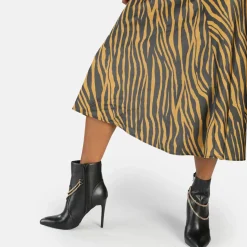 Clearance BUFFALO Juliet Chain Ankleboot Bottines Vegan Noir