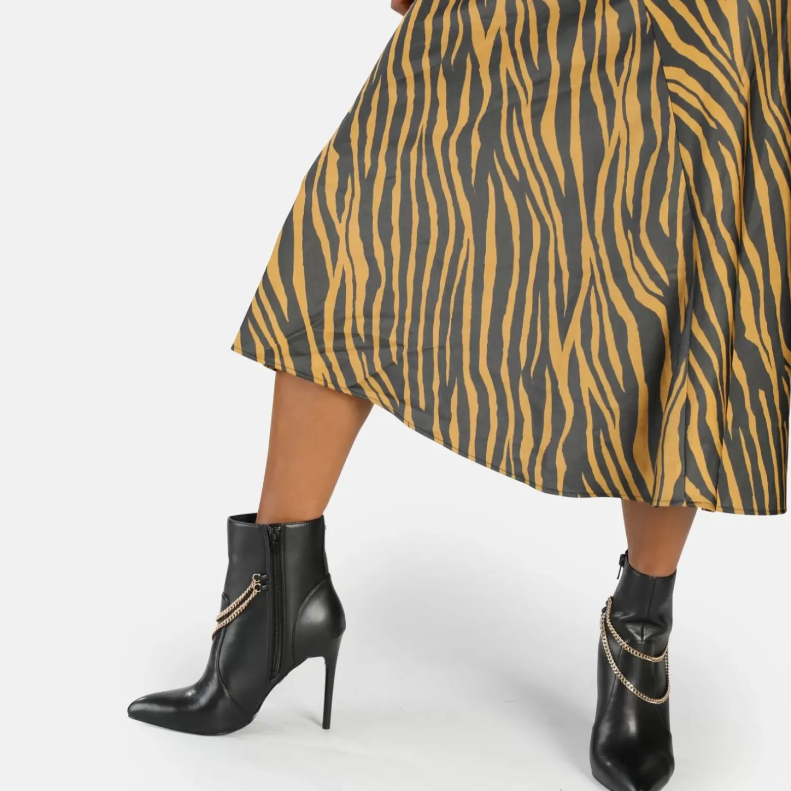 Clearance BUFFALO Juliet Chain Ankleboot Bottines Vegan Noir