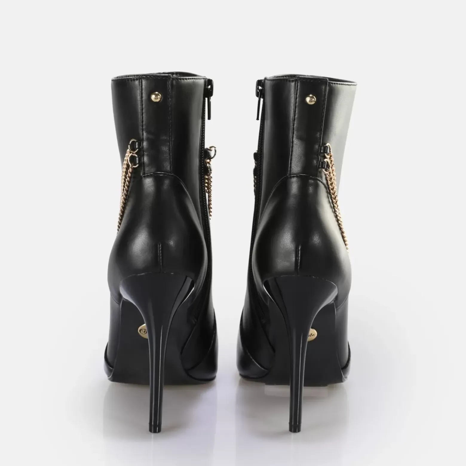 Clearance BUFFALO Juliet Chain Ankleboot Bottines Vegan Noir