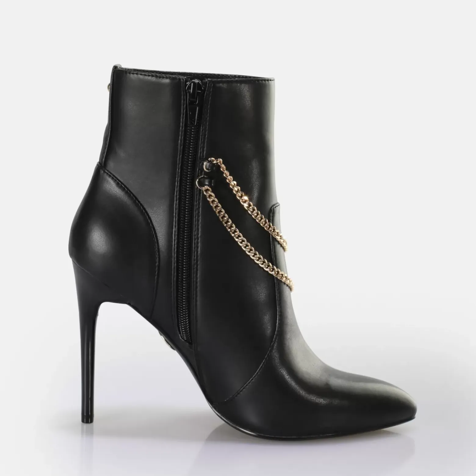 Clearance BUFFALO Juliet Chain Ankleboot Bottines Vegan Noir