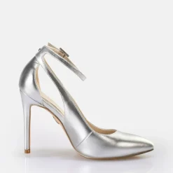 Discount BUFFALO Juliet Sling Pump Escarpins Vegan Argent