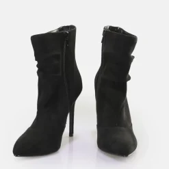 Outlet BUFFALO Juliet Zip Ankleboot Bottines Vegan Noir