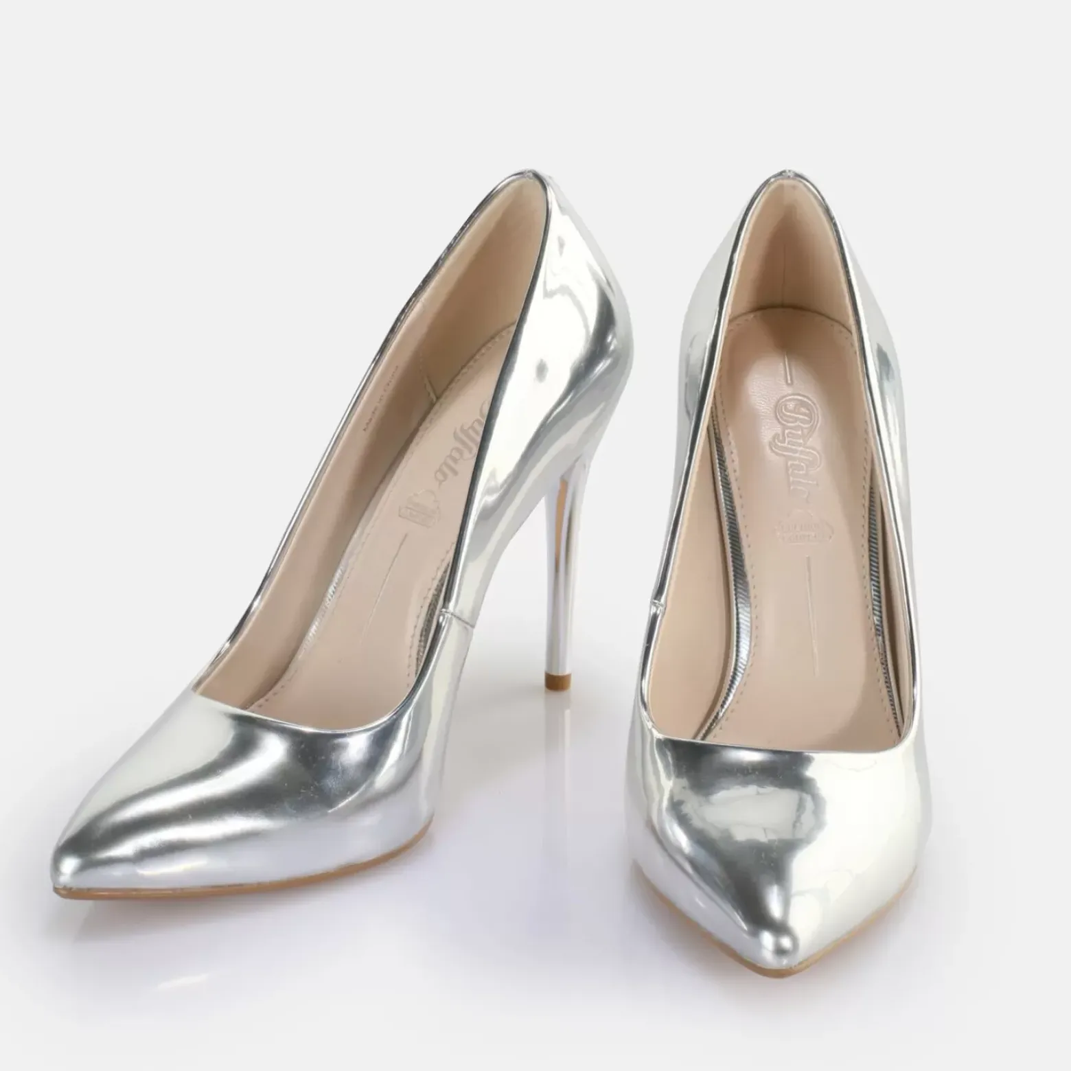 Outlet BUFFALO Juliette Escarpins Vegan Argent