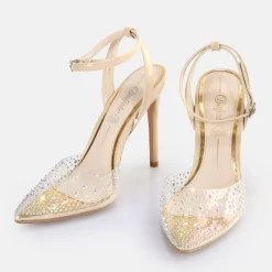 Flash Sale BUFFALO Juliette Glam Sandales A Talon Vegan Transparent/ Creme