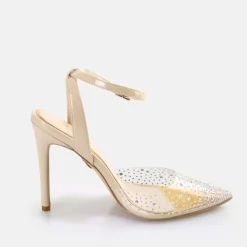 Flash Sale BUFFALO Juliette Glam Sandales A Talon Vegan Transparent/ Creme