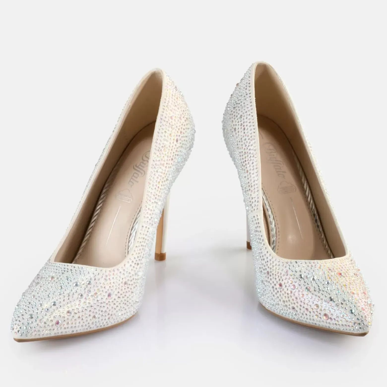 Outlet BUFFALO Juliette Ice Escarpins Vegans Perle Blanc