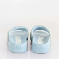 Best BUFFALO Lake Soft Claquettes De Piscine A Plateforme Veganes Ciel Bleu
