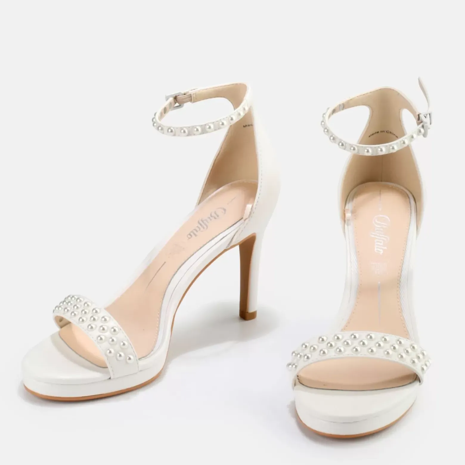 Hot BUFFALO Liana Sandales Blanc